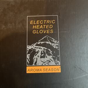Aroma Season Electric Heated Gloves Battery Rechargeable Up To 9h Size L Bla/Ora